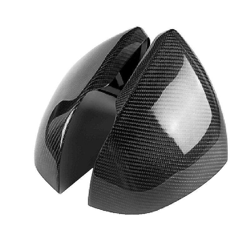 for 2015-2019 Car Carbon Fiber Rearview Mirror European Version with Light Sticker 2Pcs