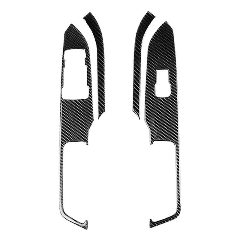 for 2015-2019 Car Interior Carbon Fiber Glass Lifting Frame 2Pcs