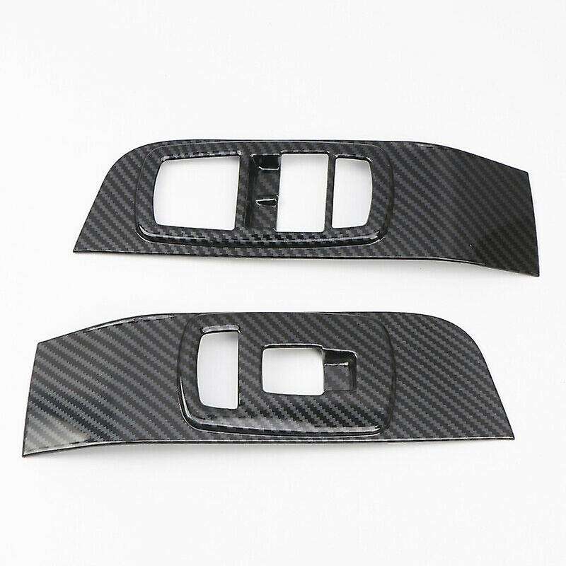 for 2015-2019 ABS Carbon Fiber Interior Door Window Switch Cover Trim