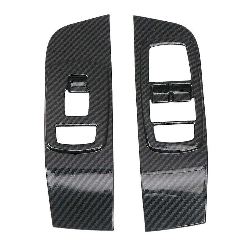 for 2015-2019 ABS Carbon Fiber Interior Door Window Switch Cover Trim