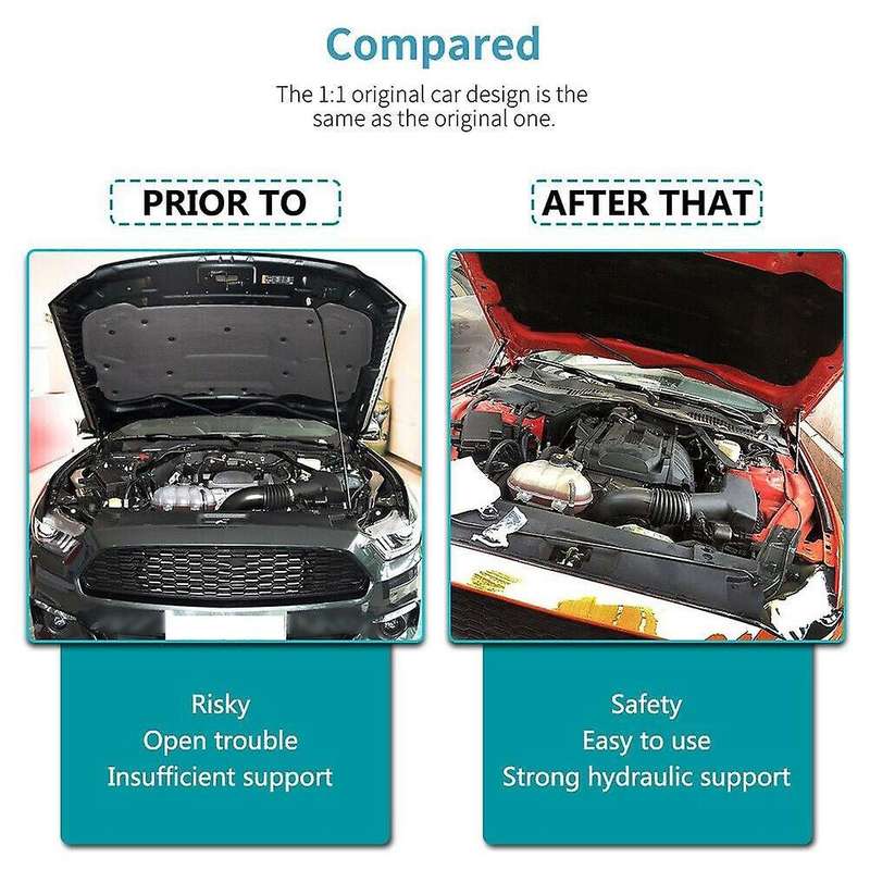 for 2015-2019 Engine Cover Supporting Rod Hydraulic Hood Support Poles Gas Springs