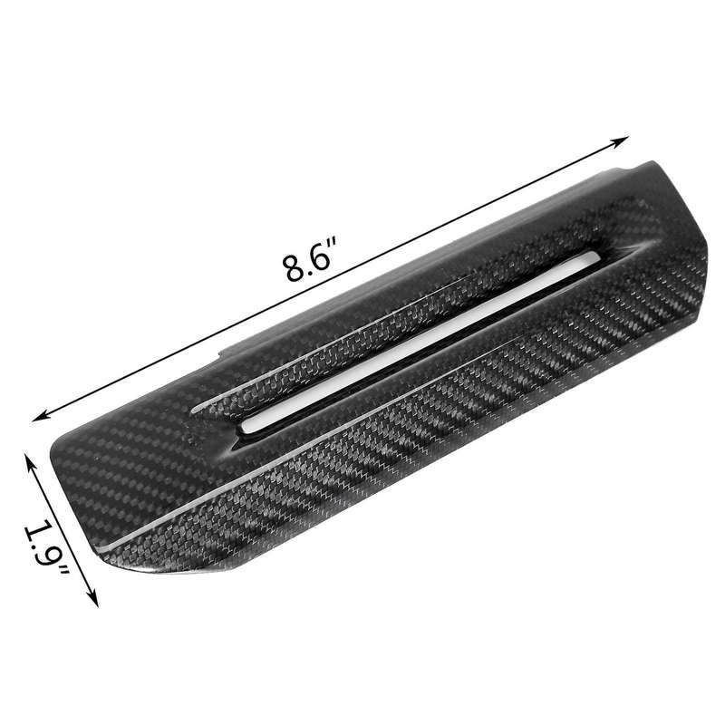 for 2015-2019 Real Carbon Fiber Interior Door Armrest Handle Decor Cover Trim