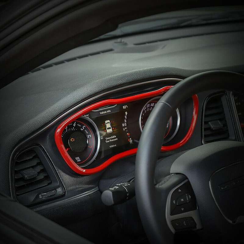 for 2015-2019 Interior Dashboard Instrument Meter Frame Cover Trim