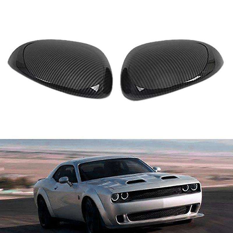 for 2015-2020 ABS Carbon Fiber Side Door Rearview Mirror Cover Decoration Trim