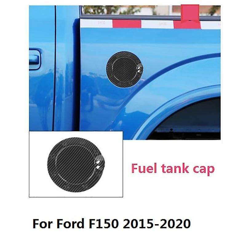 for 2015-2020 Car Carbon Fiber Fuel Tank Cover Gas Door Cap Oil Door Cover Trim Sticker Accessories