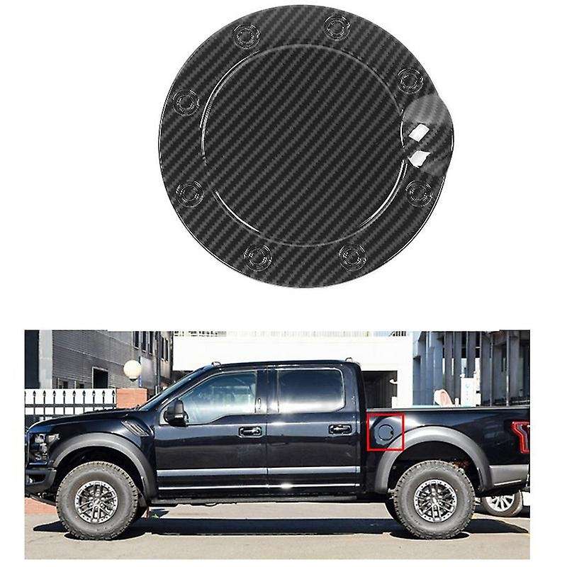 for 2015-2020 Car Carbon Fiber Fuel Tank Cover Gas Door Cap Oil Door Cover Trim Sticker Accessories