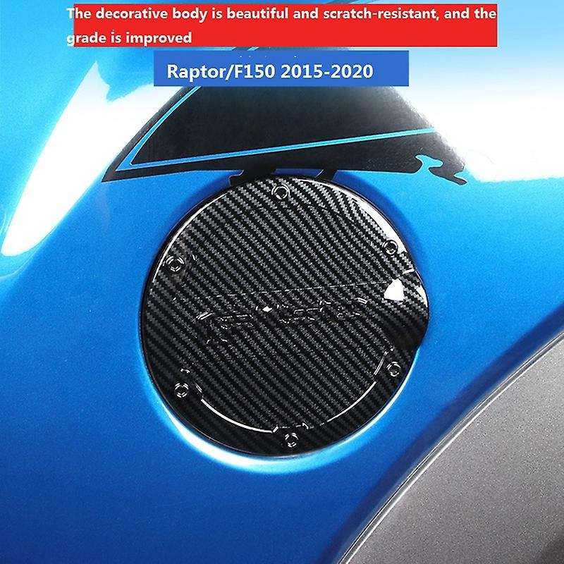for 2015-2020 Car Carbon Fiber Fuel Tank Cover Gas Door Cap Oil Door Trim Cover Fit Accessories