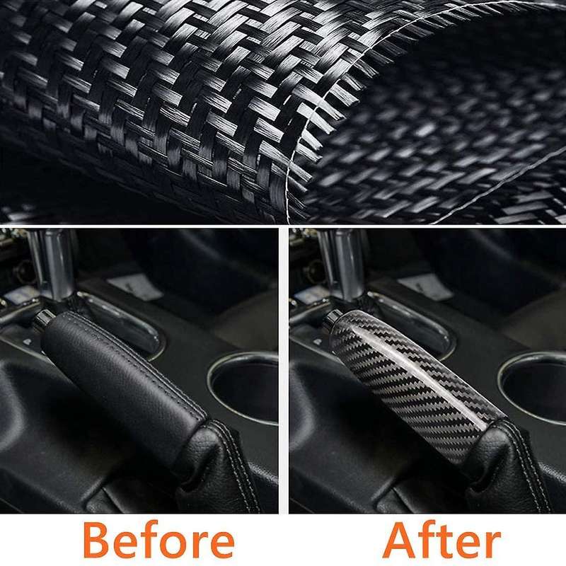 for 2015-2020 Car Carbon Fiber Parking Brake Lever Handbrake Cover Hand Brake Grip Accessories