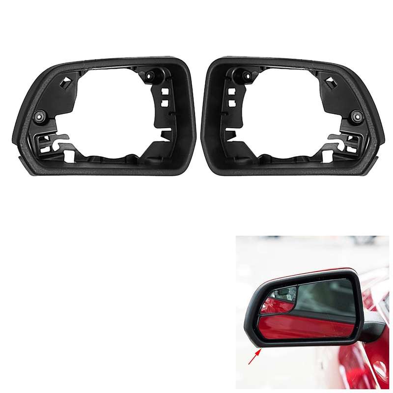 for 2015-2020 Car Right Rearview Mirror Glass Frame Cover Side Rear View Mirror Base Holder Trim She