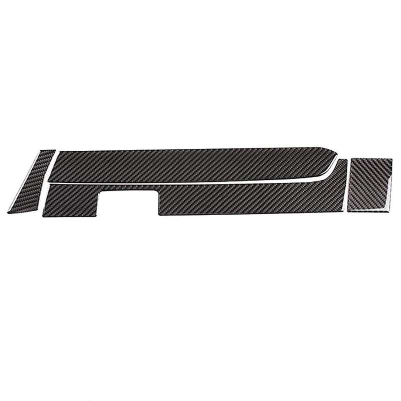 for 2015-2020 Car Center Control Dashboard Panel Cover Trim Glove Box Carbon Fiber Sticker Accessori