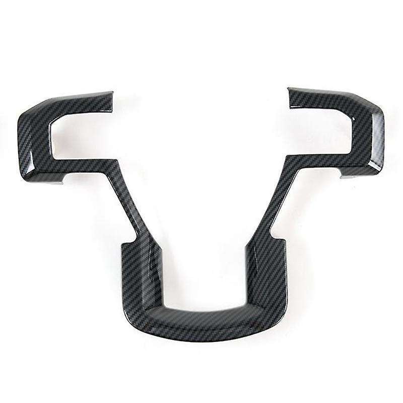 for 2015-2020 Car Carbon Fiber Steering Wheel Cover Trim Decorative Frame Accessories for F250 F350