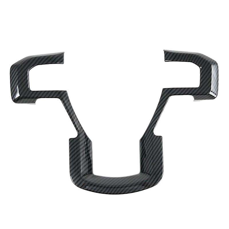 for 2015-2020 Car Carbon Fiber Steering Wheel Cover Trim Decorative Frame Accessories for F250 F350