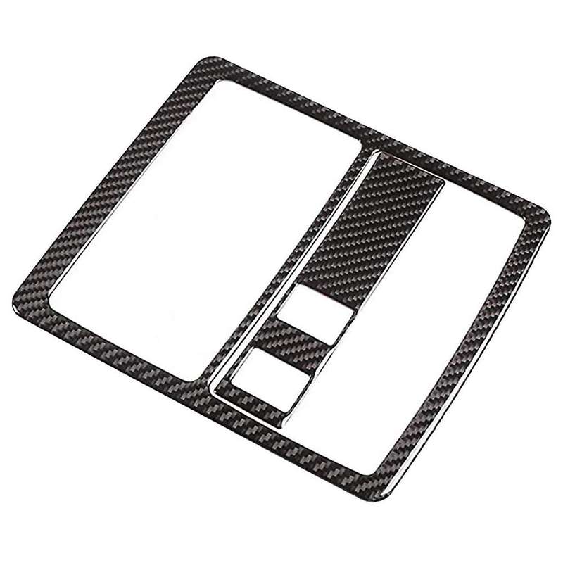 for 2015-2020 Car Front Row Roof Reading Lamp Light Cover Trim Frame Carbon Fiber Sticker Accessorie