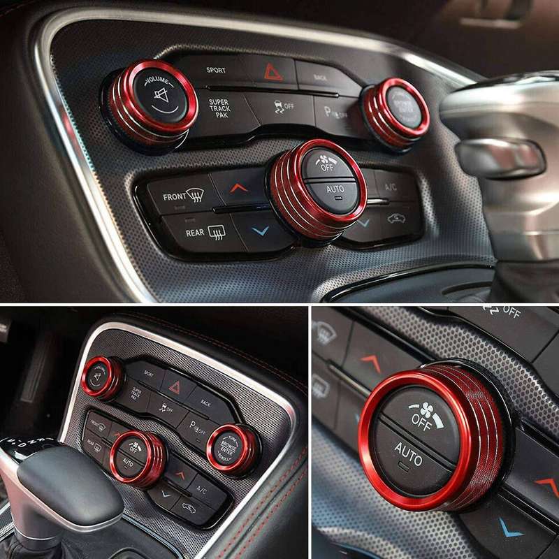 for 2015-2020 Steering Wheel Shift Paddle+Air Conditioner Switch CD Button Knob (Not Fit Version)