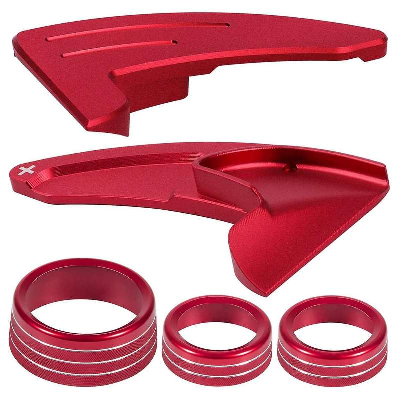 for 2015-2020 Steering Wheel Shift Paddle+Air Conditioner Switch CD Button Knob (Not Fit Version)