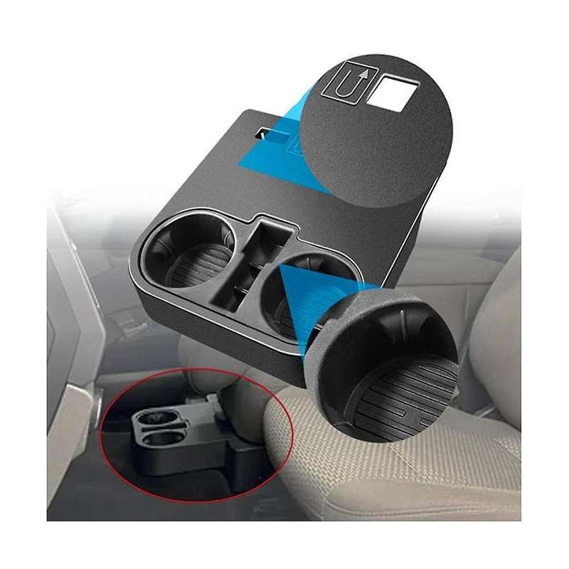 for 2015-2020 Hc3z-2813562-ab Black Hc3z2813562ab Car Front Center Console Cup Holder Under Seat Bo