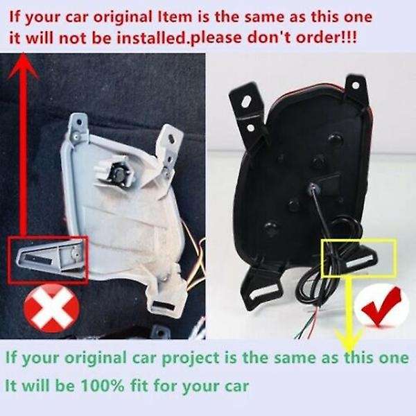for 2015-2020 LED Rear Bumper Reflector Brake Light Fog Light Lamp Indicator Lights Taillights