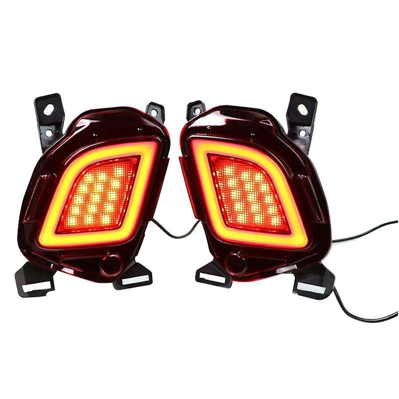 for 2015-2020 LED Rear Bumper Reflector Brake Light Fog Light Lamp Indicator Lights Taillights