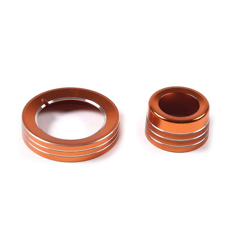 for 2015-2021 Headlight Switch/4wd Knob Ring Cover Trim Decoration Accessories Aluminum Alloy (oran
