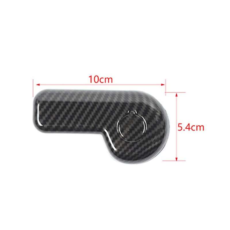 for 2015-2021 Engine Switch Button Cover Trim Decoration Sticker Car Interior Accessories, Carbon Fi