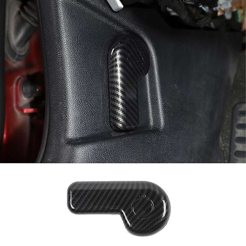 for 2015-2021 Engine Switch Button Cover Trim Decoration Sticker Car Interior Accessories, Carbon Fi