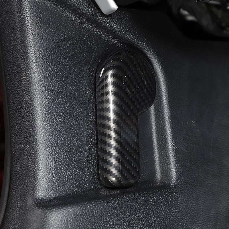 for 2015-2021 Engine Switch Button Cover Trim Decoration Sticker Car Interior Accessories, Carbon Fi