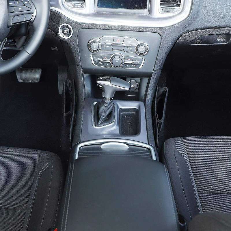 for 2015-2021 Charger Center Console Gear Shift Storage Organizer Bag, Seat Space Side Pocket Storag