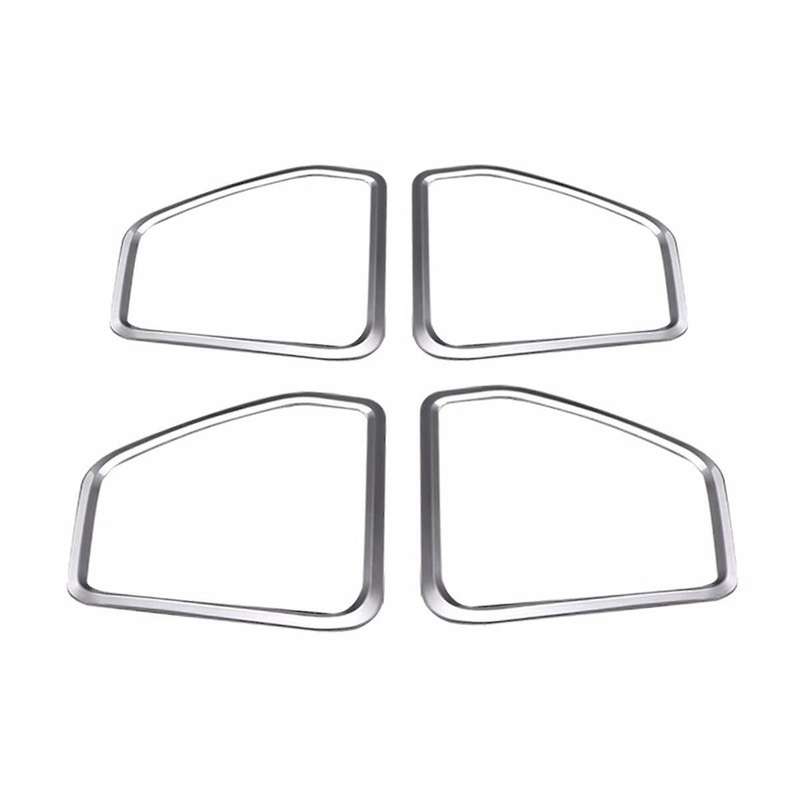for 2015-2021 Silver ABS Door Speaker Horn Ring Frame Cover Trim