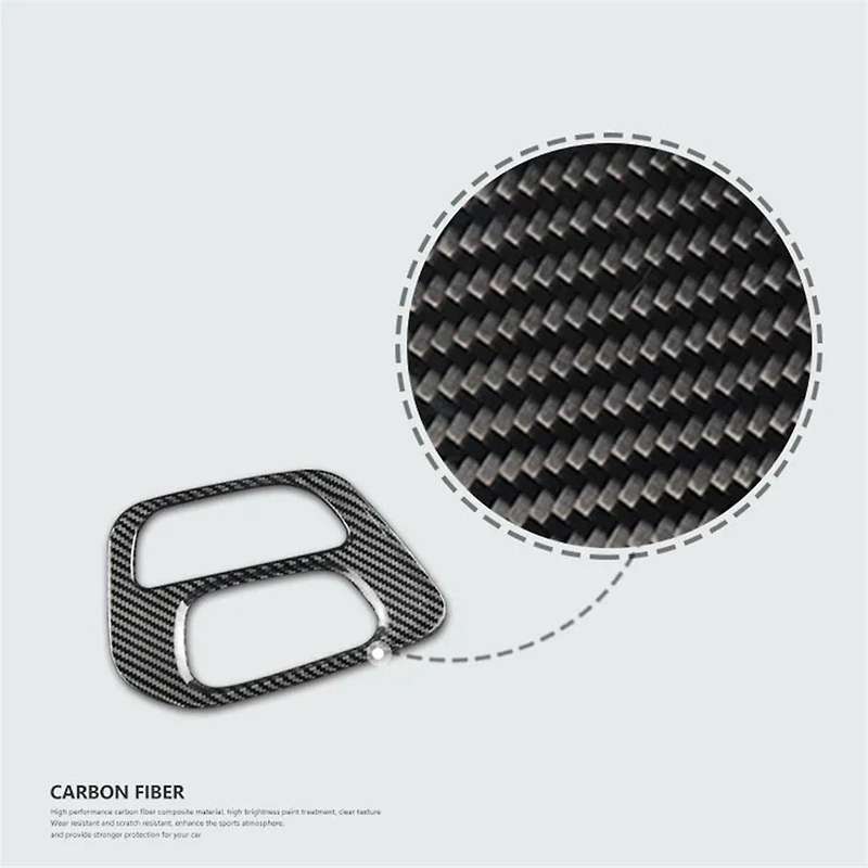 for 2015-2023 Real Carbon Fiber Center Console Gear Shift Panel Cover Trim Interior Accessories