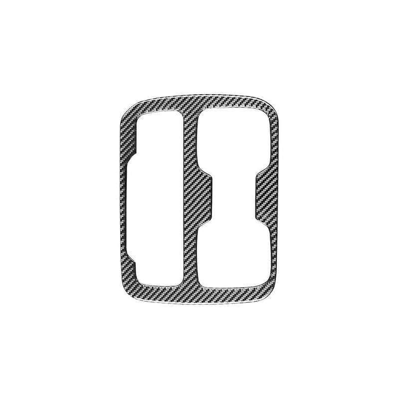for 2015-2022 Soft Carbon Fiber Center Console Gear Shift Panel Cover Cup Holder Sticker Accessories