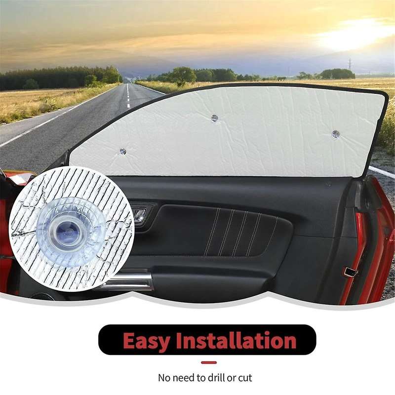 for 2015-2023 Car Windshield Sunshade Sun Shade Heat Shield Window Sun Visor Mat Accessories, 6pcs