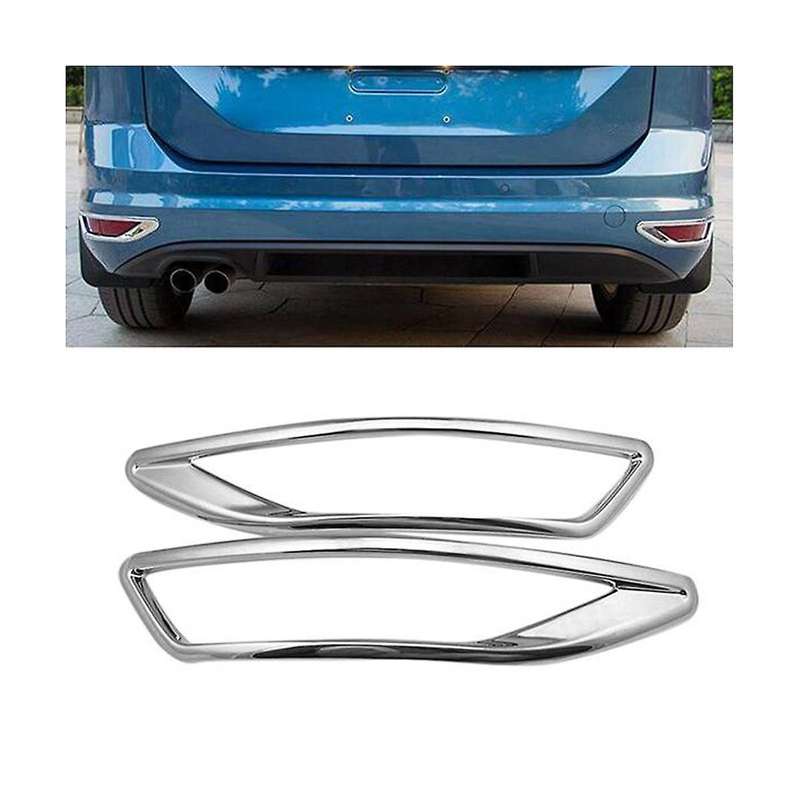for 2016 2017 Chrome Rear Fog Light Covers Bumper Protector Foglight Trim