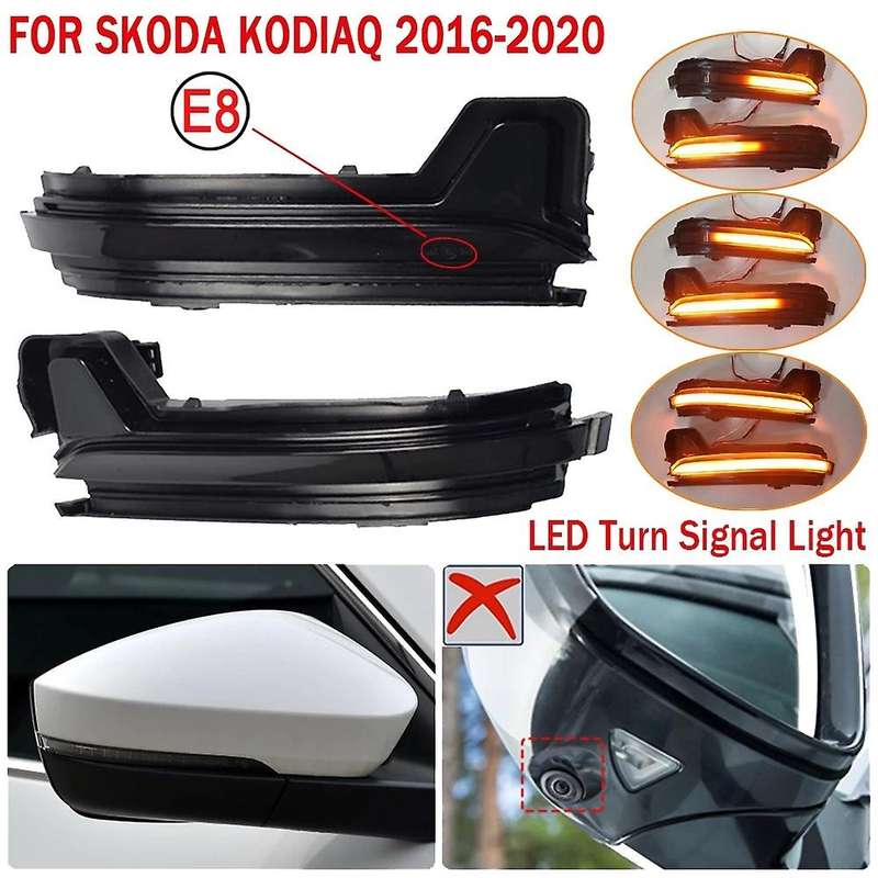 for 2016 2017 2018 2019 2020 Car LED Dynamic Side Rearview Mirror Light Turn Signal Light Blinker In
