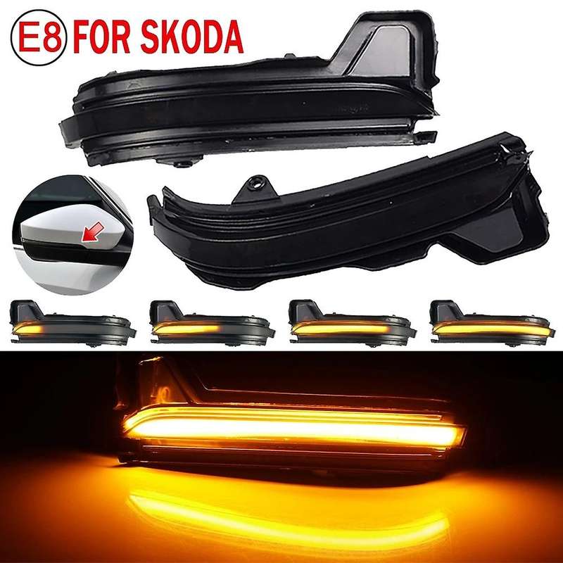 for 2016 2017 2018 2019 2020 Car LED Dynamic Side Rearview Mirror Light Turn Signal Light Blinker In