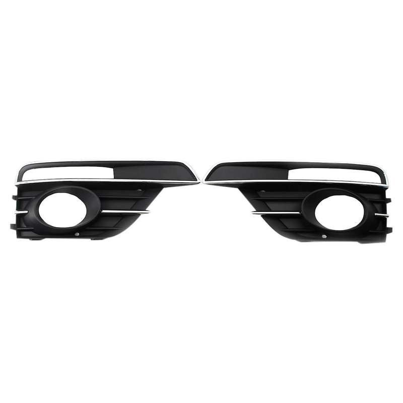 for  2016-2019 Fog Light Grill Grille Cover Left+Right with Chrome Trim 5C5854661J 5C5854662J
