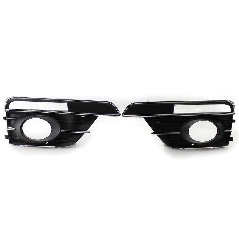 for  2016-2019 Fog Light Grill Grille Cover Left+Right with Chrome Trim 5C5854661J 5C5854662J