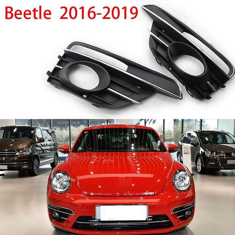 for  2016-2019 Fog Light Grill Grille Cover Left+Right with Chrome Trim 5C5854661J 5C5854662J