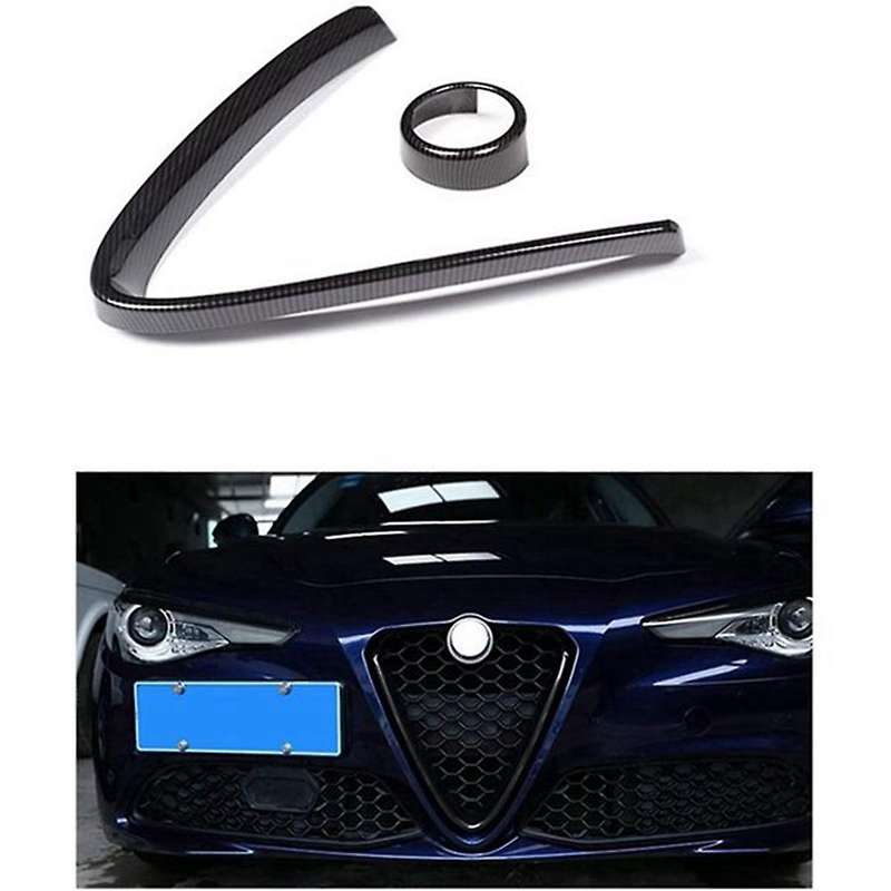 for 2016-2019 Car Front Bumper Grilles V Frame Decoration Trim Sticker Logo Cover Accessories
