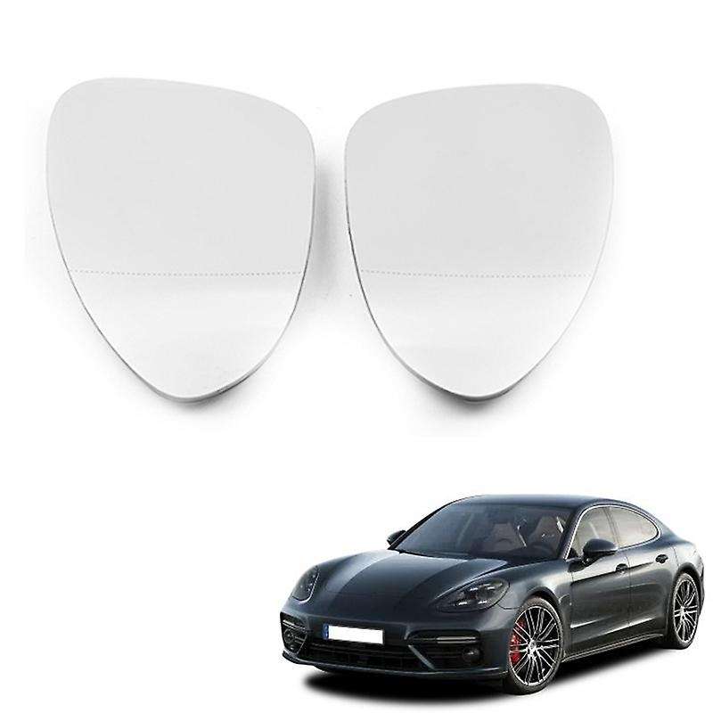 for 2016+ Car Front Right Heated Side Door Wing Rear View Mirror Lens Glass