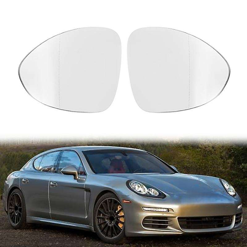 for 2016+ Car Front Right Heated Side Door Wing Rear View Mirror Lens Glass