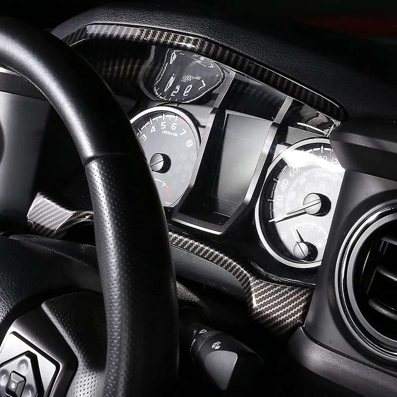 for 2016-2020 Carbon Fiber ABS Central Console Dashboard Panel Cover Trim Frame Interior Accessories