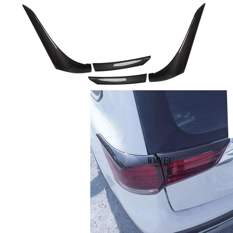 for 2016-2020 Carbon Fiber Rear Taillight Light Eyebrow Cover Decoration Strip