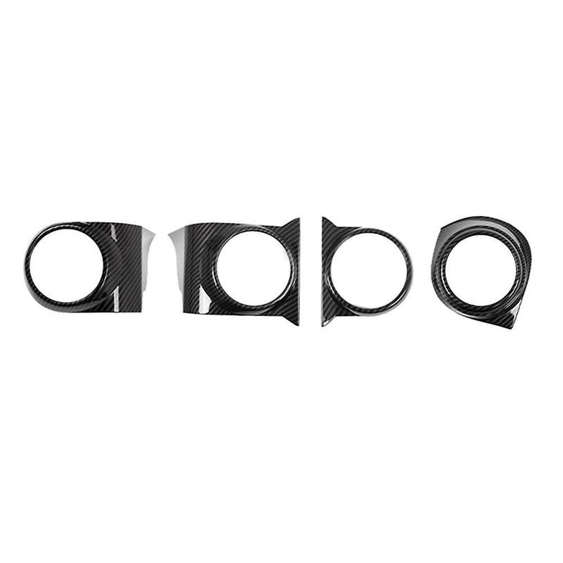for 2016-2021 Car Central Control Air Conditioning Air Outlet Frame Cover Decorative Carbon Fiber