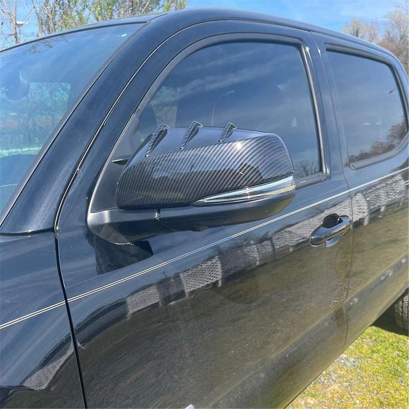 for 2016-2022 Car Side Door Mirror Cover Trim Rear View Mirror Cap Stickers Accessories Abs Carbon F