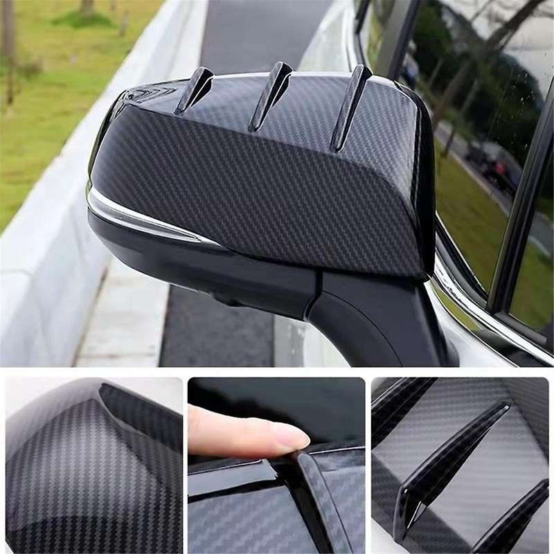 for 2016-2022 Car Side Door Mirror Cover Trim Rear View Mirror Cap Stickers Accessories Abs Carbon F