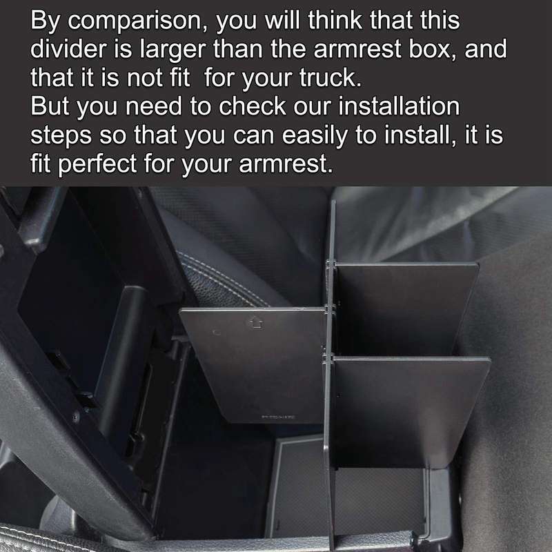for 2016-2021 Center Console Armrest Interval Panel Storage Box Divider Upgrade Accessories