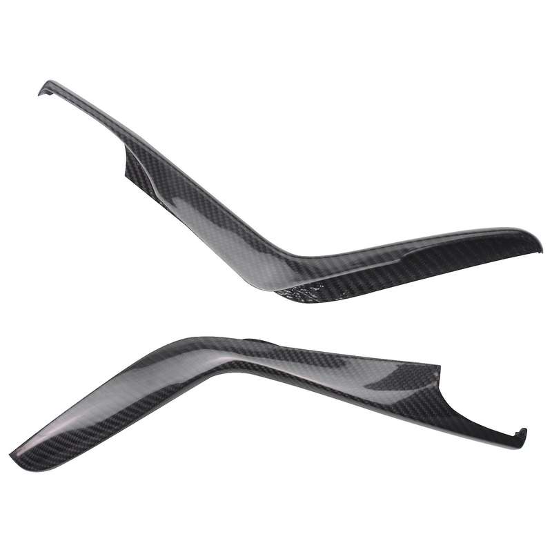 for 2016-2021 Dry Carbon Fiber Car Center Control Gear Shift Side Trim Cover Decorative Sticker Acce