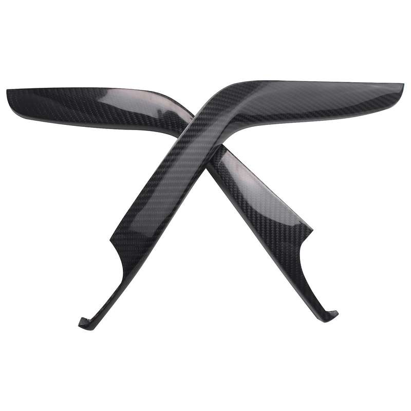 for 2016-2021 Dry Carbon Fiber Car Center Control Gear Shift Side Trim Cover Decorative Sticker Acce