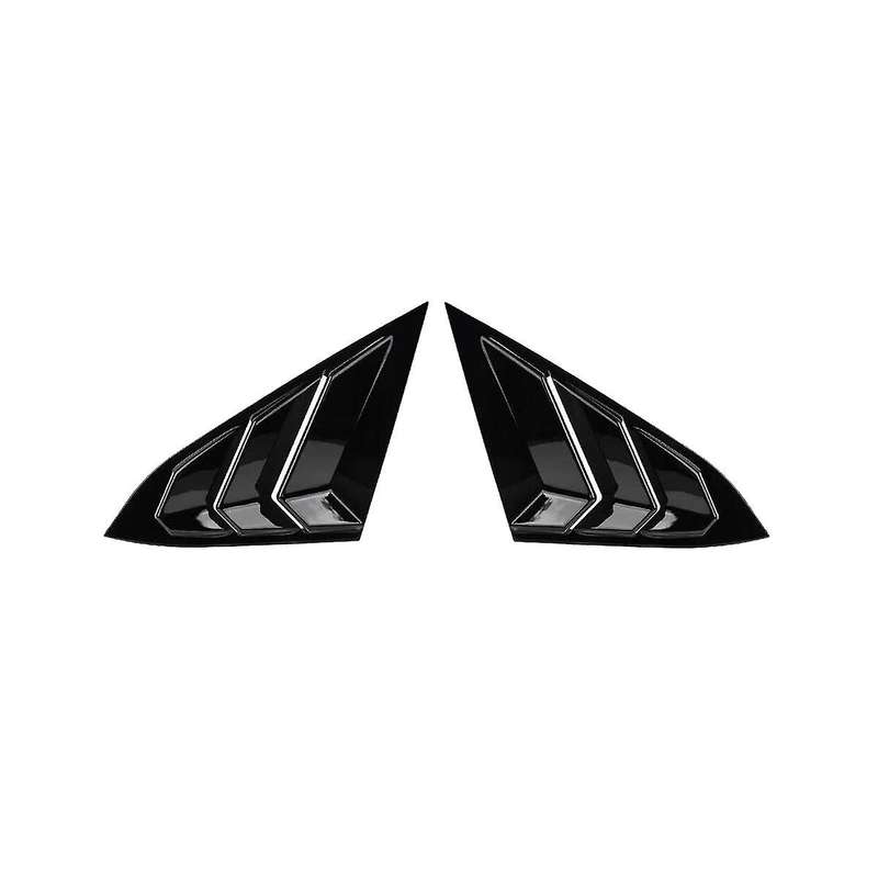 for 2016-2021 Sedan Rear Side Vent Quarter Window Louver Cover Triangular Window Trim Accessories