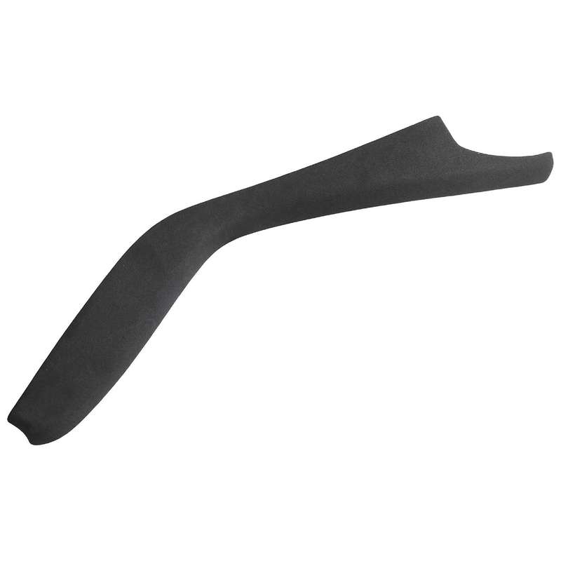 for 2016-2021 Turn Fur Suede Car Center Control Panel Side Trim Cover Decor Sticker Black+Grey